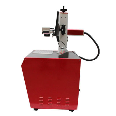 中国 デスクトップの赤い繊維レーザーの印機械は/球根のロゴ繊維のレーザ・プリンタを導きました サプライヤー