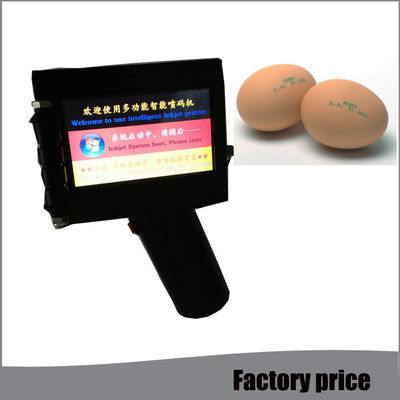 中国 黒の卵のための手持ち型の携帯用産業インクジェット・プリンタの日付コード サプライヤー